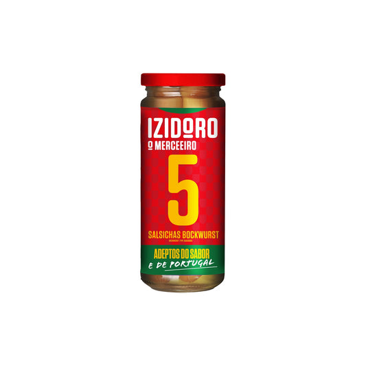 Izidoro Salsichas Bockwurst 5 un Frasco 245 gr