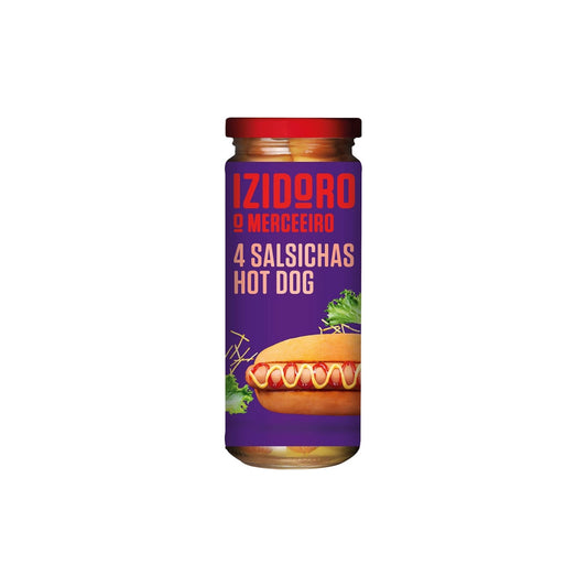 Izidoro Salsichas Hot Dog 4 un Frasco 250 gr