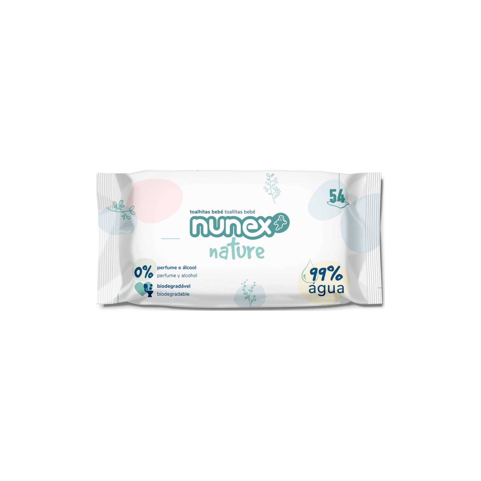 Nunex Toalhitas Nature 99% Água 54 un
