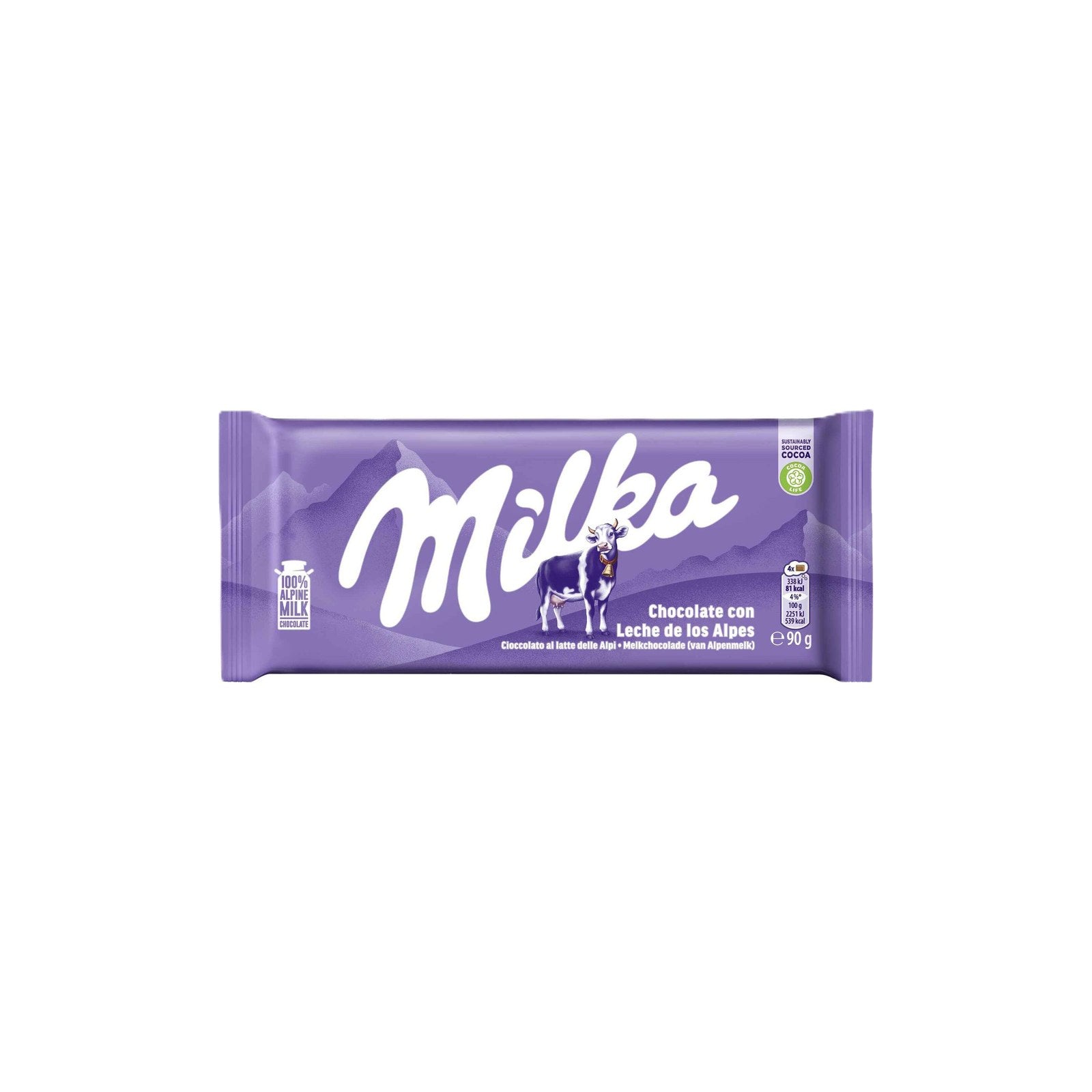 Milka Chocolate de Leite 90 gr