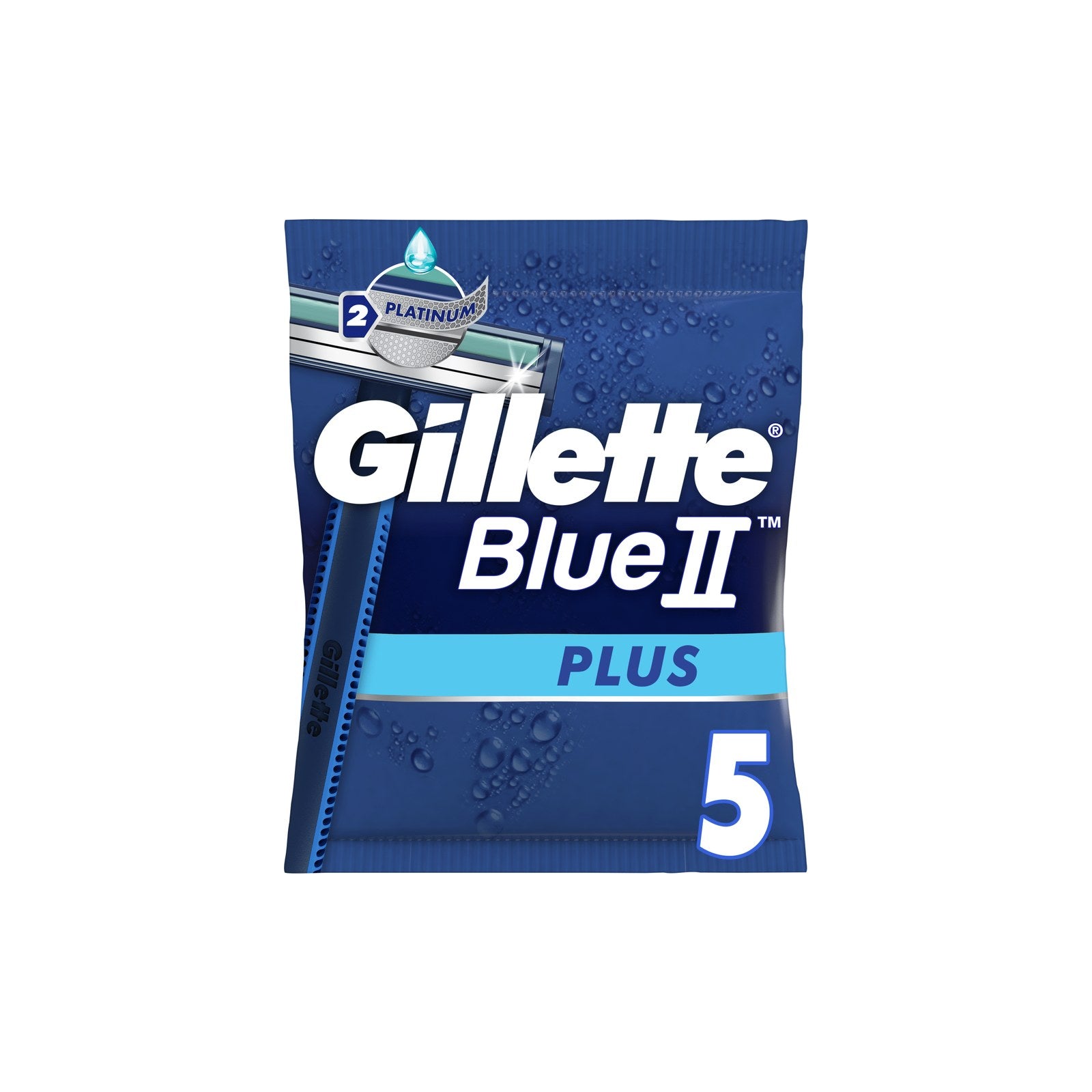 Gillette Blue II Plus Lâminas Descartáveis 5 un