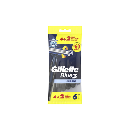 Gillette Blue 3 Smooth Lâminas Descartáveis 4 + 2 un