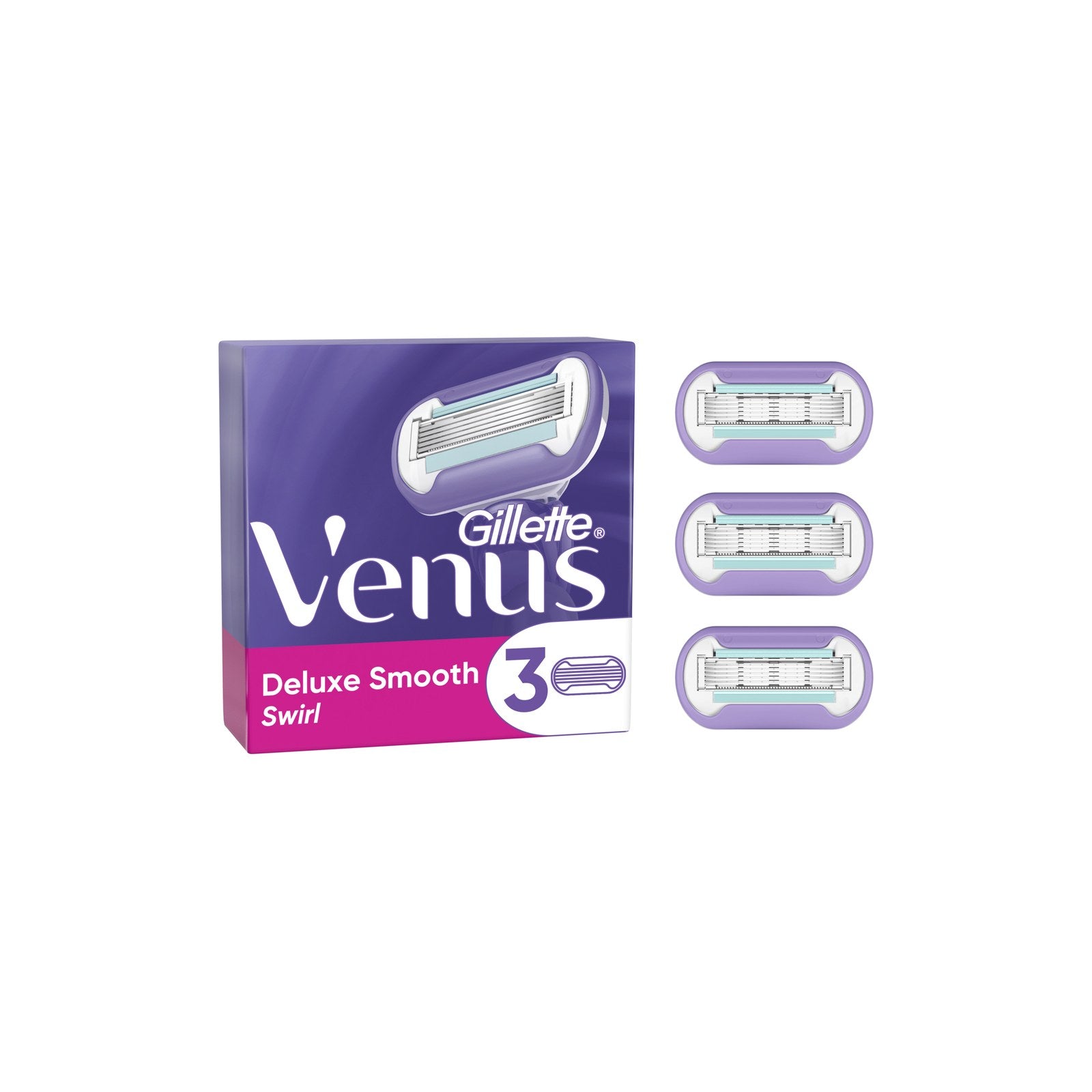 Gillette Venus Deluxe Smooth Swirl Recarga 3 un