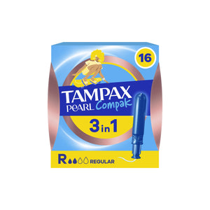 Tampax Tampões com Aplicador Pearl Compak Regular 16 un