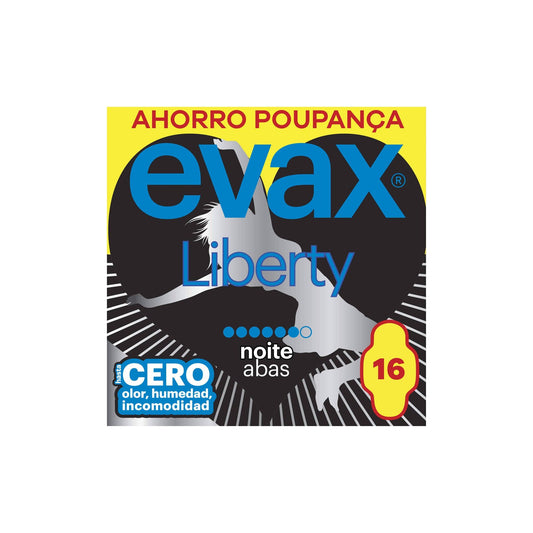 Evax Liberty Pensos Higiénicos Noite com Abas 16 un