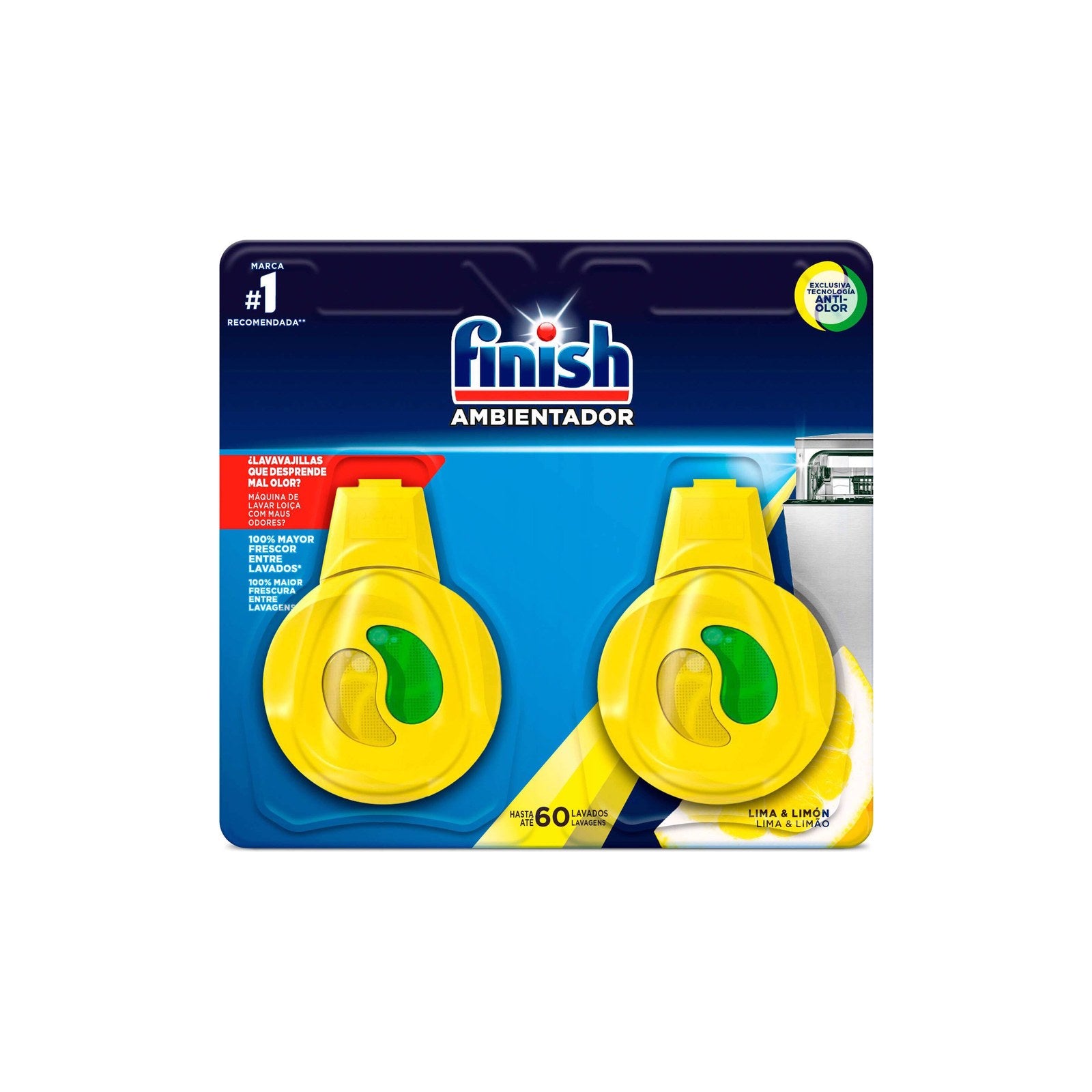 Finish Ambientador Duo Limão 2x 4 ml