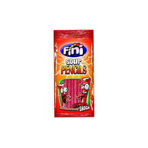 Fini Gomas Sour Pencils Strawberry 100 gr