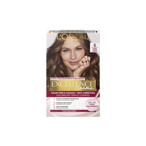 L'Oréal Excellence Coloração Permanente Creme Louro Escuro 6