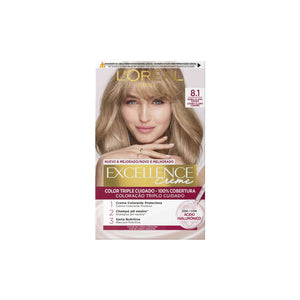 L'Oréal Excellence Coloração Permanente Creme Louro Claro Cendré 8.1