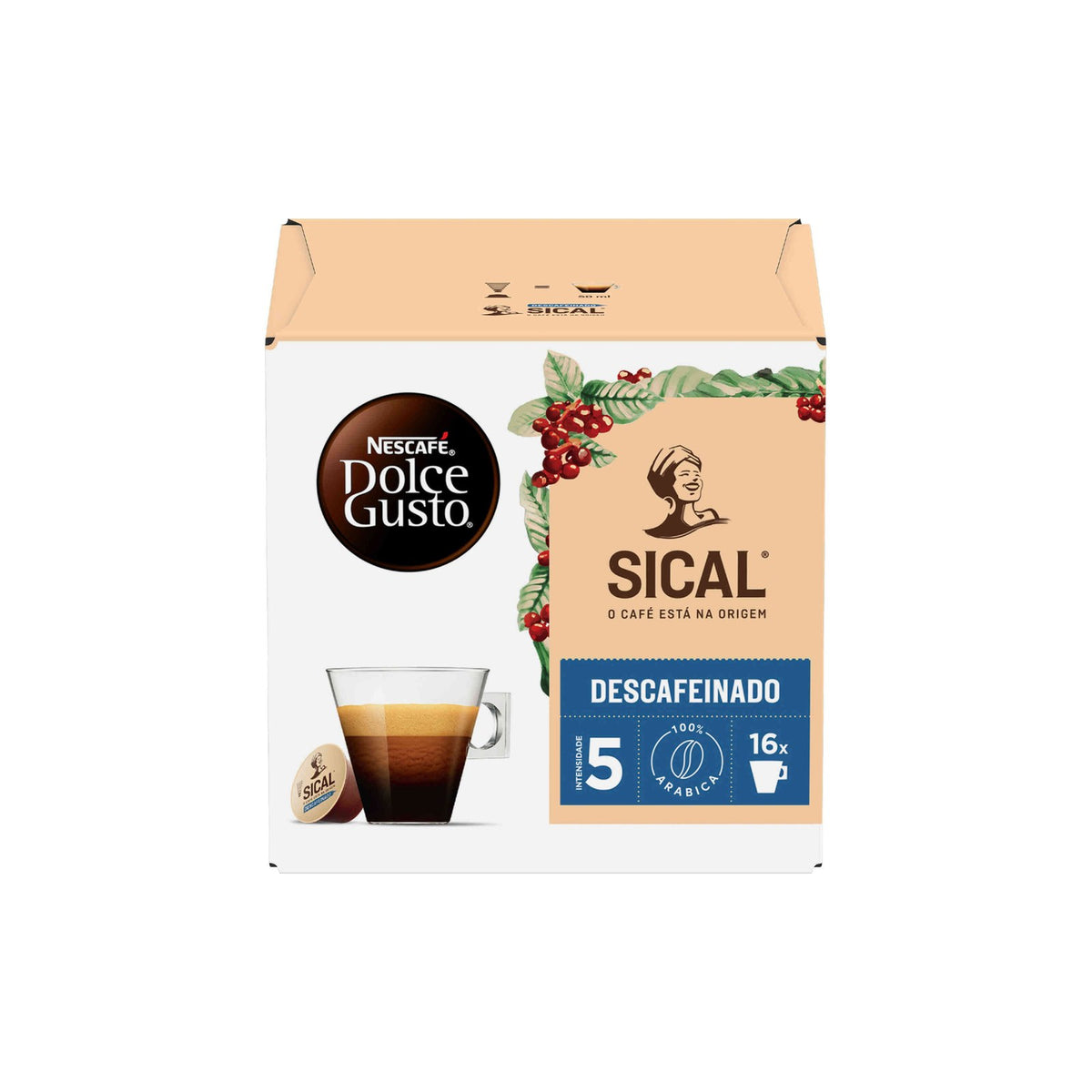 Nescafé Dolce Gusto Espresso Sical Descafeínado (Int.5) 16 cáp