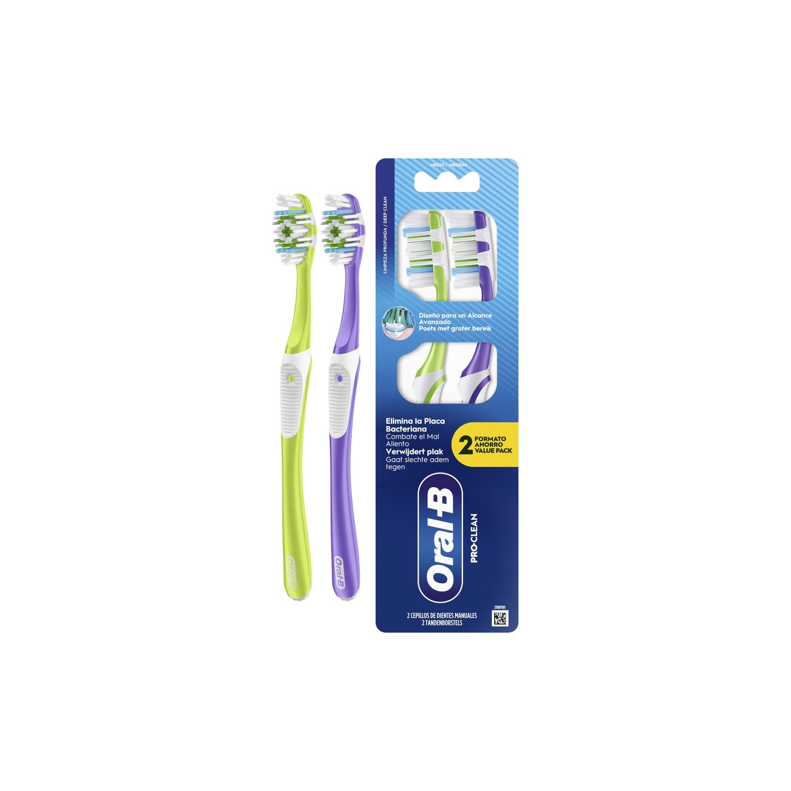 Oral-B Pro-Clean Escova Média 2 un