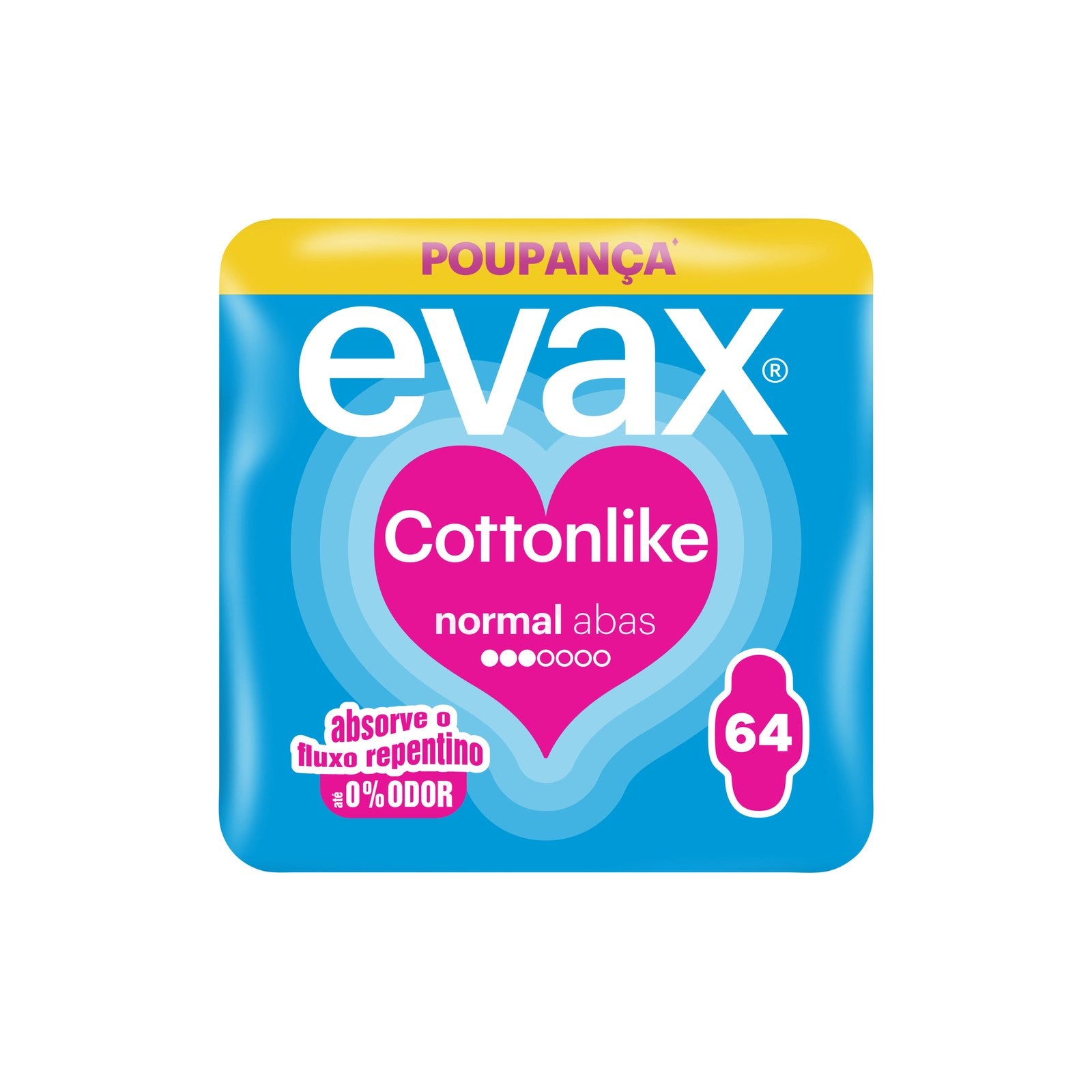 Evax Pensos Higiénicos Cottonlike Normal Abas 64 un