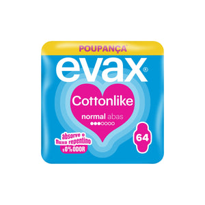 Evax Pensos Higiénicos Cottonlike Normal Abas 64 un