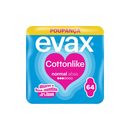 Evax Pensos Higiénicos Cottonlike Normal Abas 64 un