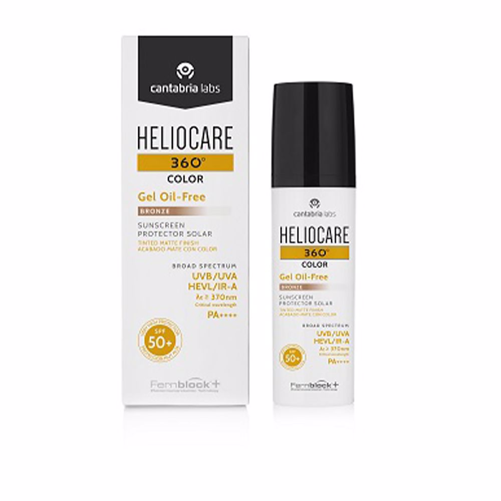 Heliocare 360° Cor Gel Protetor Solar Colorido sem Óleo SPF50+ #bronze 50ml