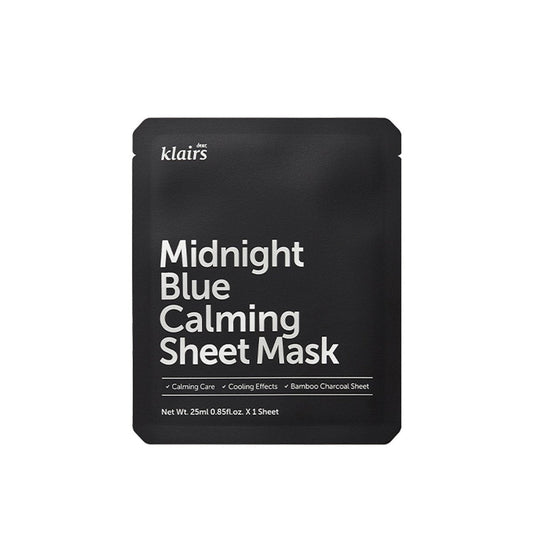 Dear, Klairs Midnight Blue Calming Sheet Mascarilla 25ml