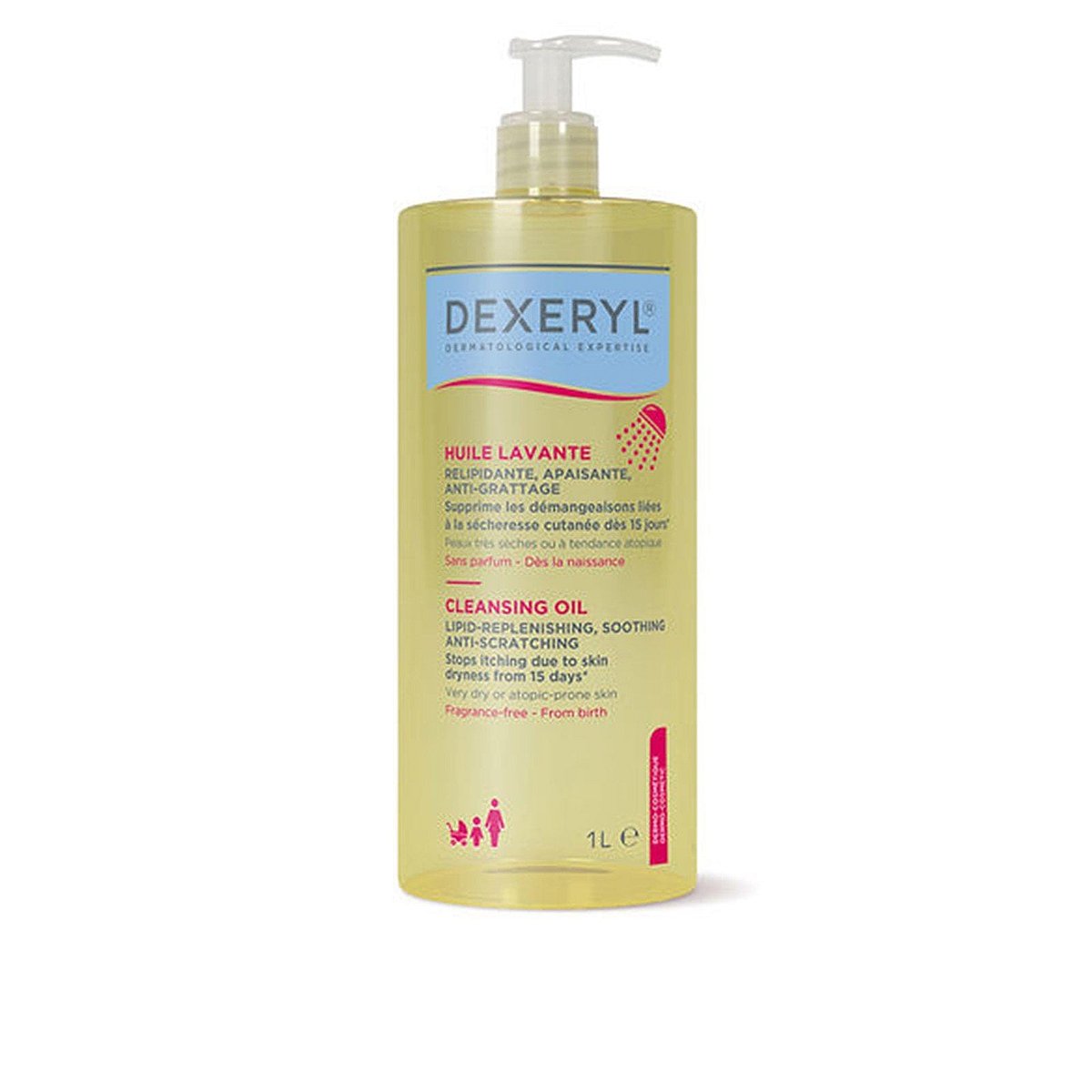 Dexeryl Óleo de Limpeza Sem Perfume 1L