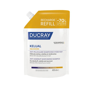 Ducray Kelual Squanorm Champô Hidratante Anticaspa Caspa Seca Recarga 400ml