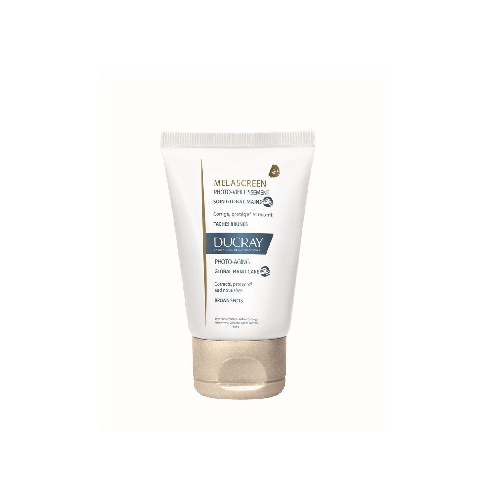 Ducray Melascreen Global Anti-Aging creme de mãos SPF50+ 50ml