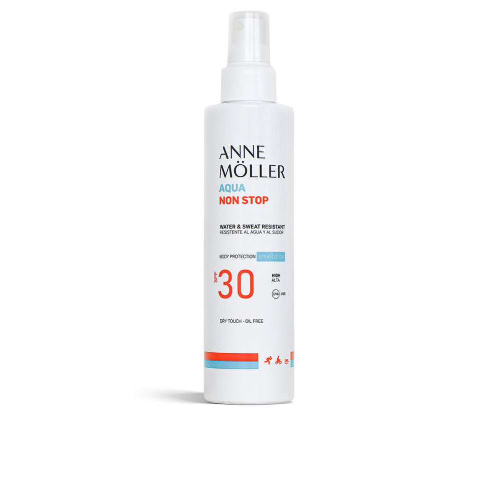 Anne Möller Loção em Spray Aqua Non Stop Resistente À Água e ao Suor SPF30 175ml