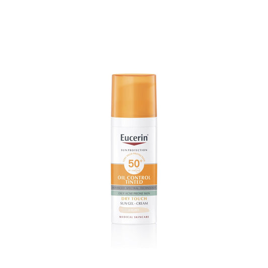 Eucerin Sun Oil Control Tinted Gel-Creme Dry Touch SPF50+ Light 50ml