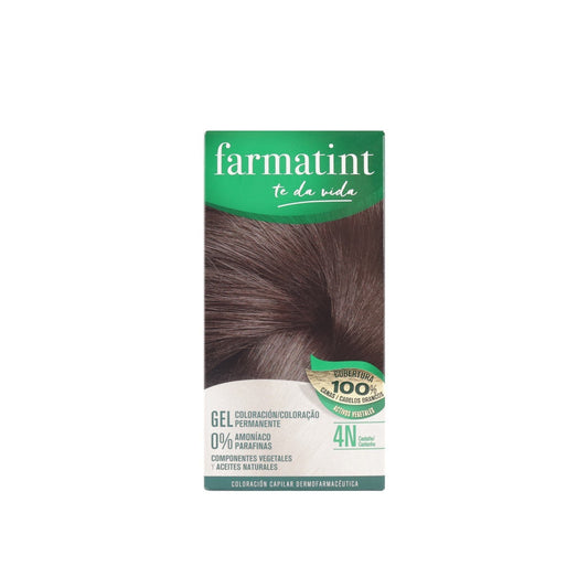 Farmatint Permanent coloração para cabelo Gel 4N Brown