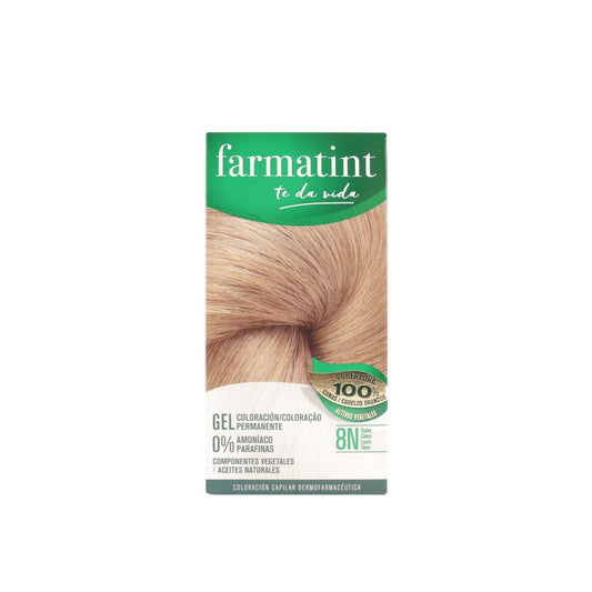 Farmatint Permanent coloração para cabelo Gel 8N Light Blonde