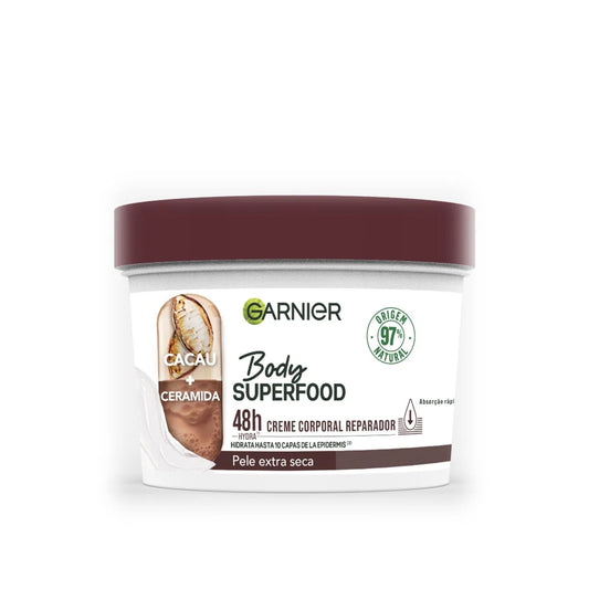 Garnier Body Superfood Reparador Cacau 380 ml — embalagem