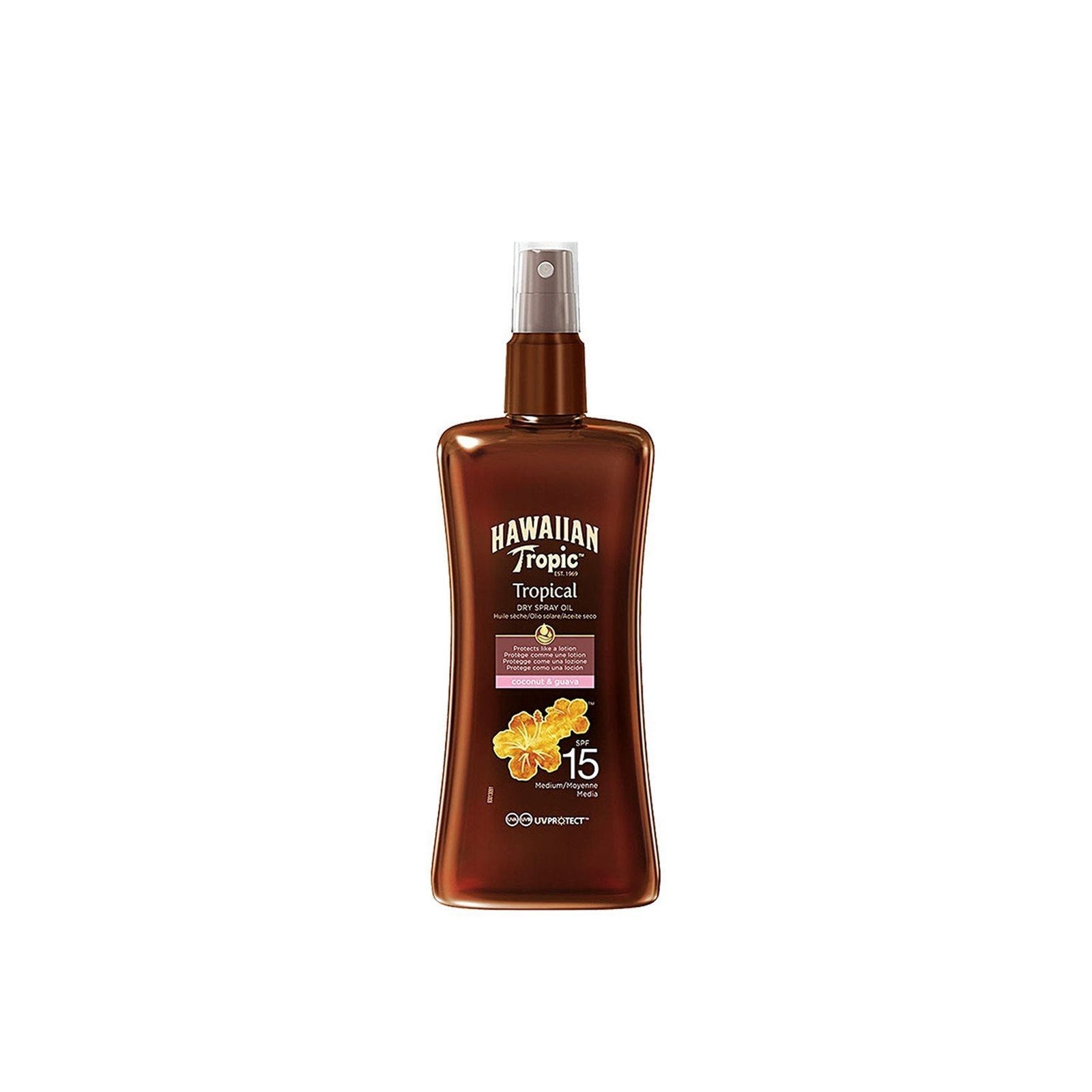 Hawaiian Tropic Aceite en Spray Seco Protector Coco y Guayaba SPF15 200ml