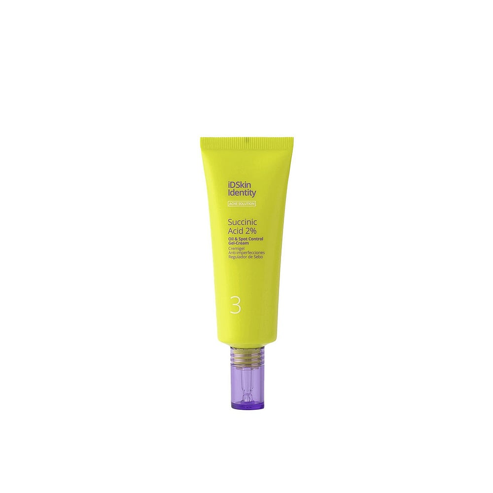 Id Skin Identity Acne Solution Succinic Acid 2% Gel-cream Mattifies, Reduces Blemishes, Purifies Pores