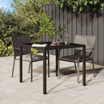 HKH Mesa de Jantar de Jardim Vime de Pe - Castanho