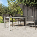 HKH 5 Pcs Conjunto de Bar P/ Jardim C/ Almofadões Vime Pe Cinzento - Cinzeto