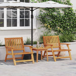HKH Cadeiras de Jardim 2 Pcs 76x67x73.5 Cm Madeira Maciça de Acácia - Castanho