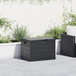 HKH Caixa De Armazenamento Para Jardim - Plástico, 170 L - Antracite