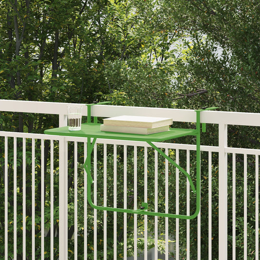 HKH Mesa Dobrável de Varanda Aço - Verde