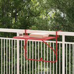 Mesa de Balcão Suspensa HKH Dobrável Vermelha Aço - Vermelho