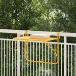 HKH Mesa Suspensa Amarela de Aço Dobrável - Amarelo