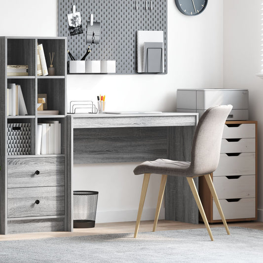 HKH Secretária de Computador Cinza Sonoma Mdf 100 X 40 X 76 Cm
