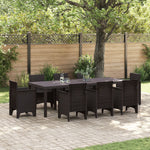 Mesa de Jardim HKH 250x100x73 Cm em Rattan Sintético - Castanho
