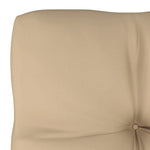 HKH Otomana Paletas C/ Cojín Color Arena Madera Marrón Miel - Beige