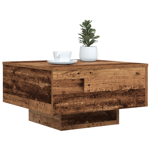 Mesa de centro HKH de madera antigua