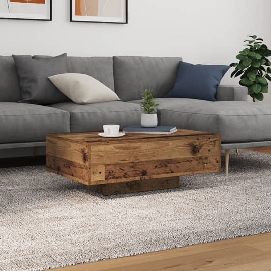 Mesa de centro HKH de madera antigua