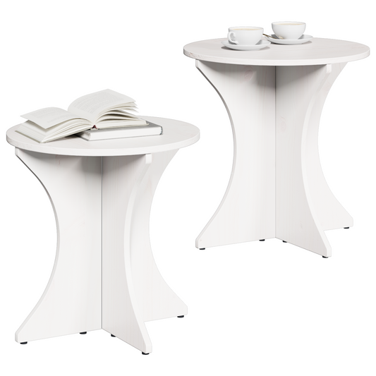 HKH Conjunto de 2 Mesas de Centro HKH - Branco