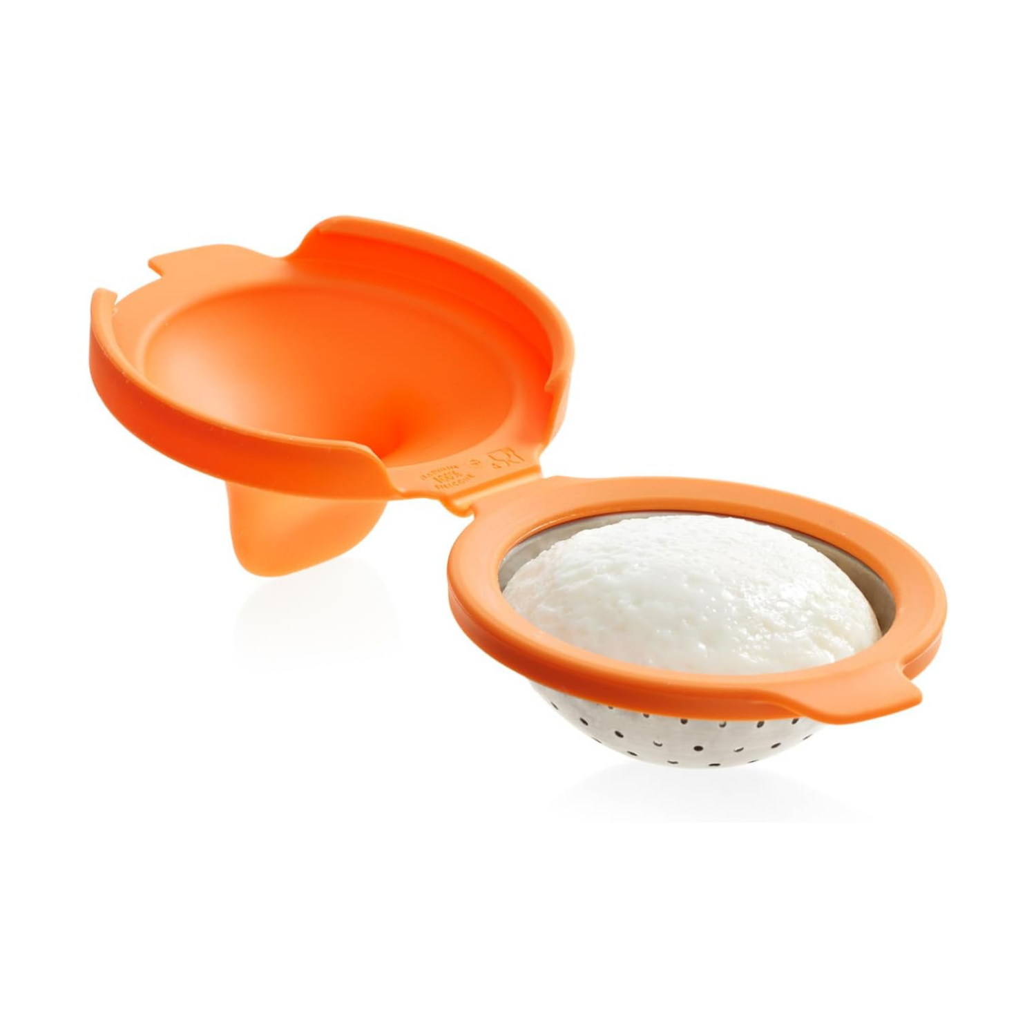 HKH Escalfador de Ovos em Silicone e Aço Inoxidável - Laranja