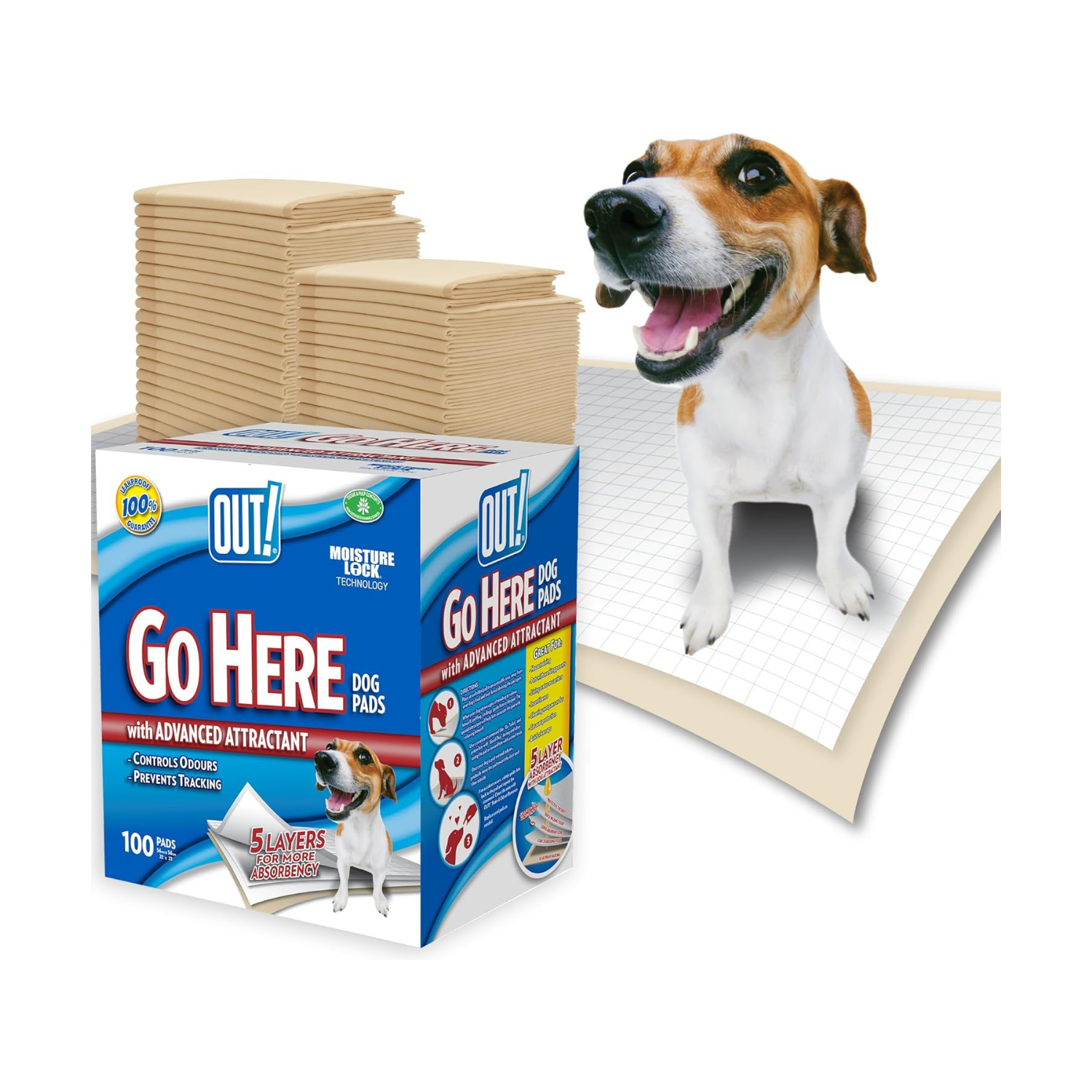 HKH Pack de 100 Resguardos de Treino para Cães