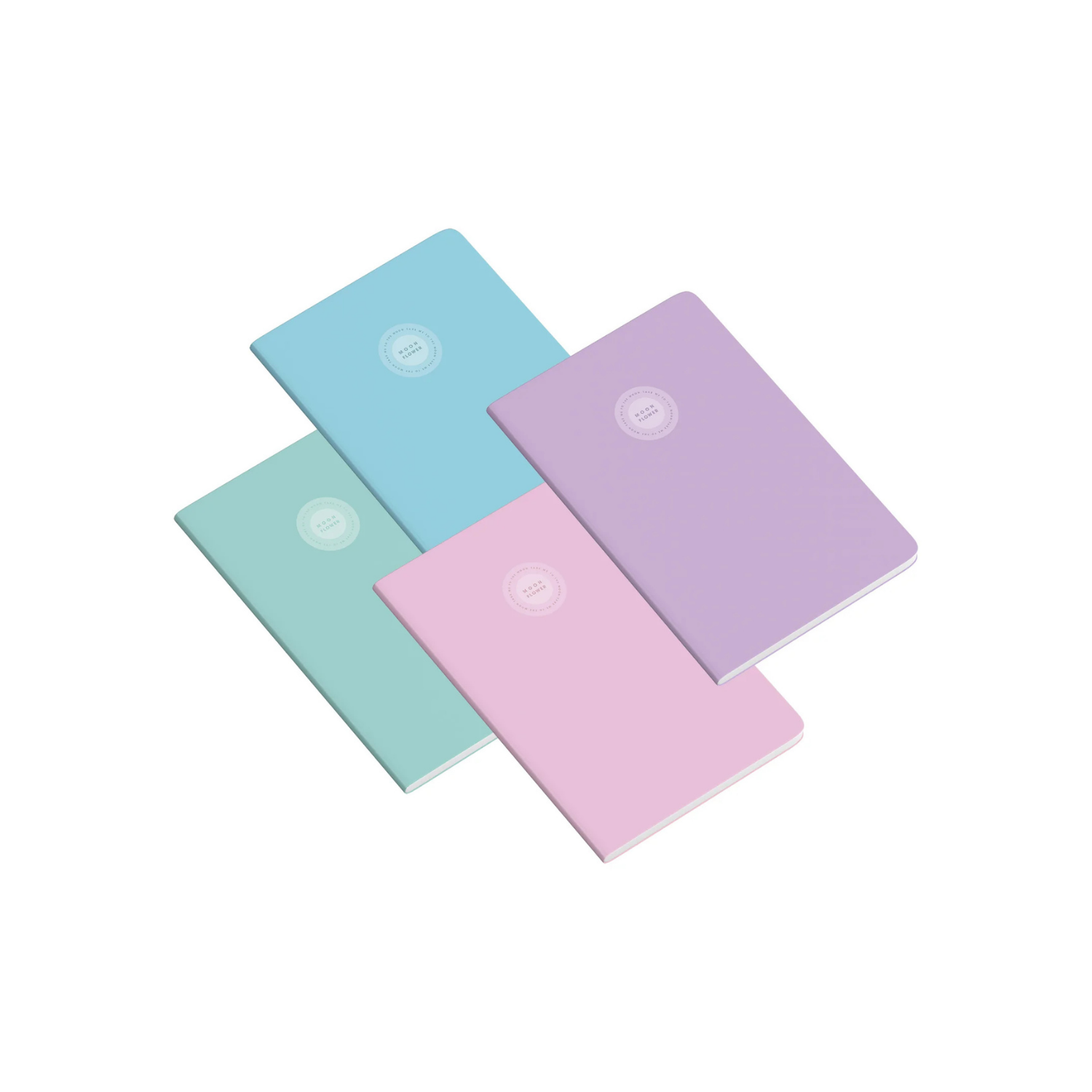 Ambar Caderno Agrafado PP A4 48F 90G Campus Moonflower Quadriculado