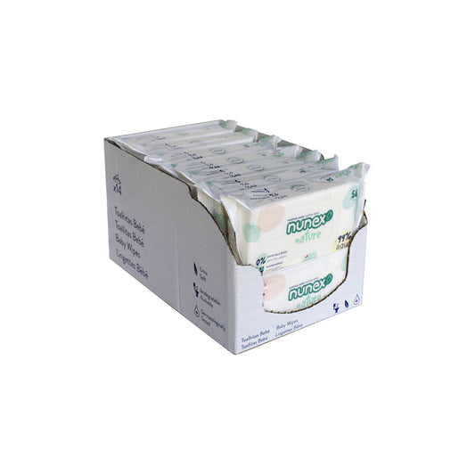 Nunex Toalhitas Nature 99% Água 54 un - Pack 14 x 54 un