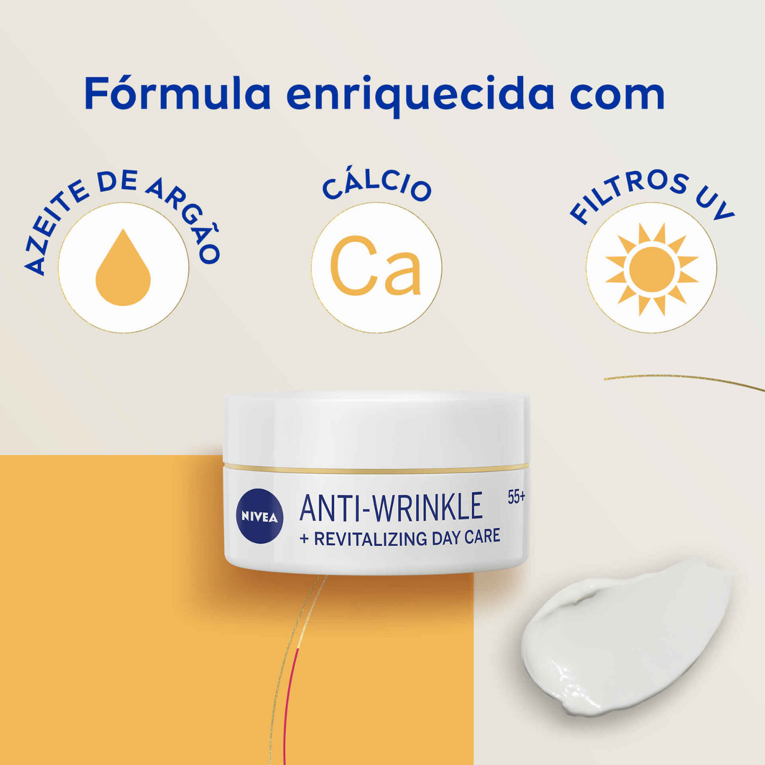 Nivea Crema Facial Revitalizante Antiarrugas de Día FP15 55+ 50 ml