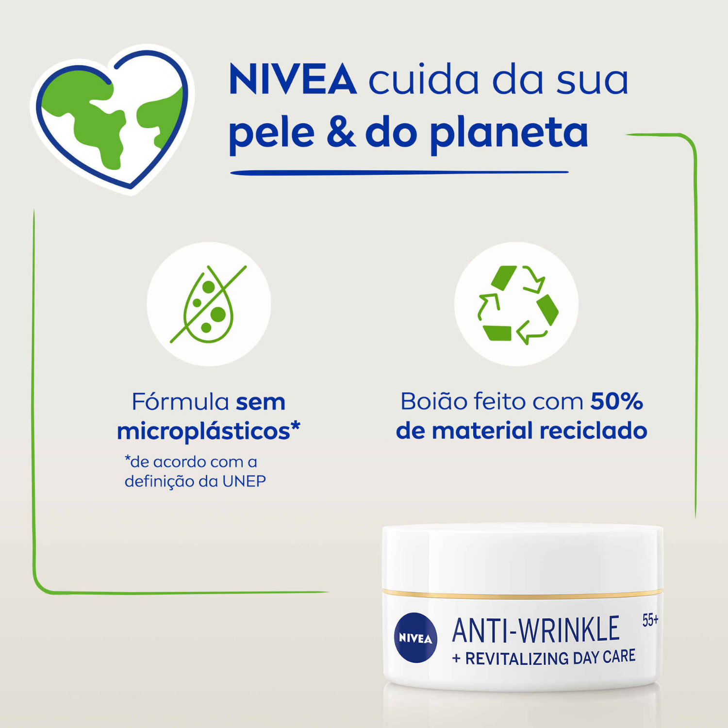 Nivea Creme de Rosto Revitalizante Antirrugas de Dia FP15 55+ 50 ml