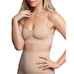 Sujetador de control medio sin costuras color beige talla M